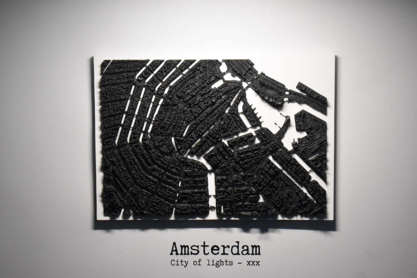 Amsterdam Map Black