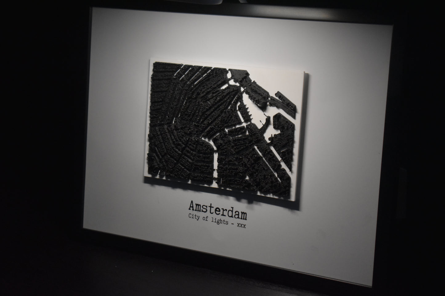 Amsterdam Map Black