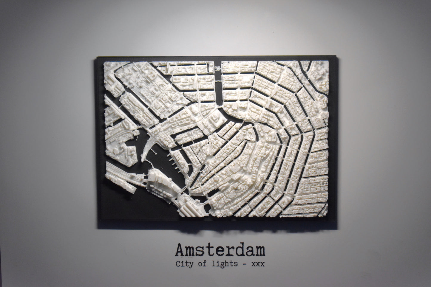 Amsterdam Map White
