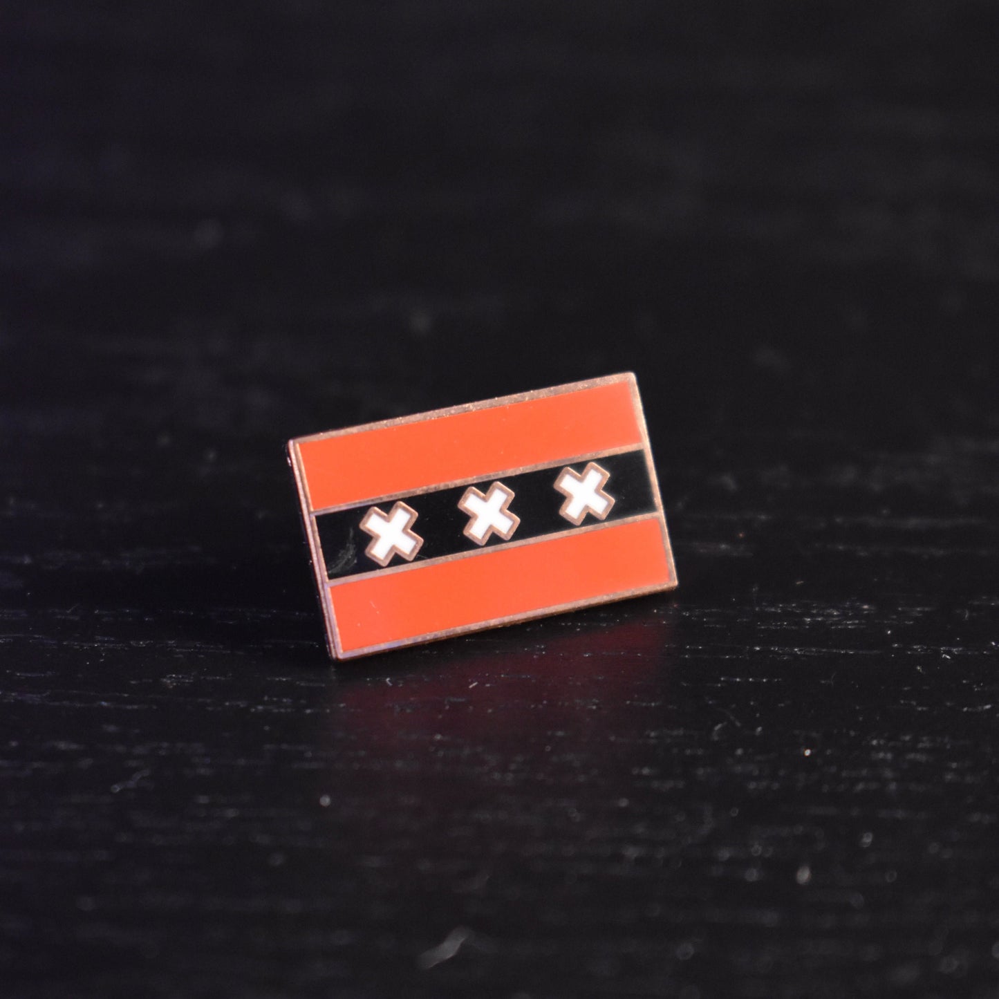 Amsterdam Flag | Enamel Pin + Bookmark